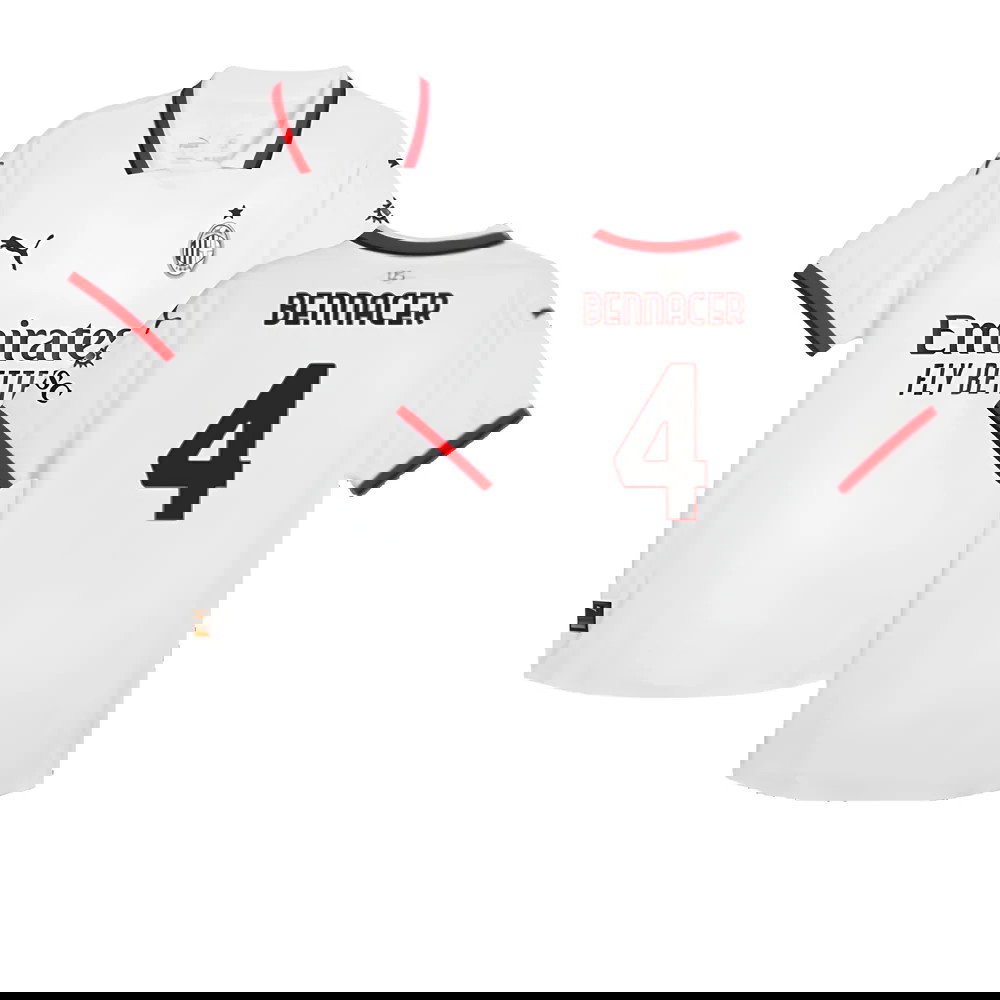 2024-2025 AC Milan Away Authentic Shirt (Bennacer 4)