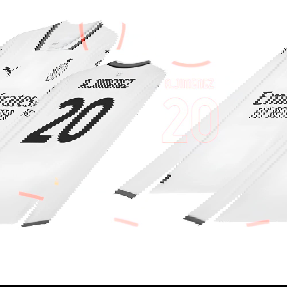 2024-2025 AC Milan Away Long Sleeve Shirt (A.Jimenez 20)