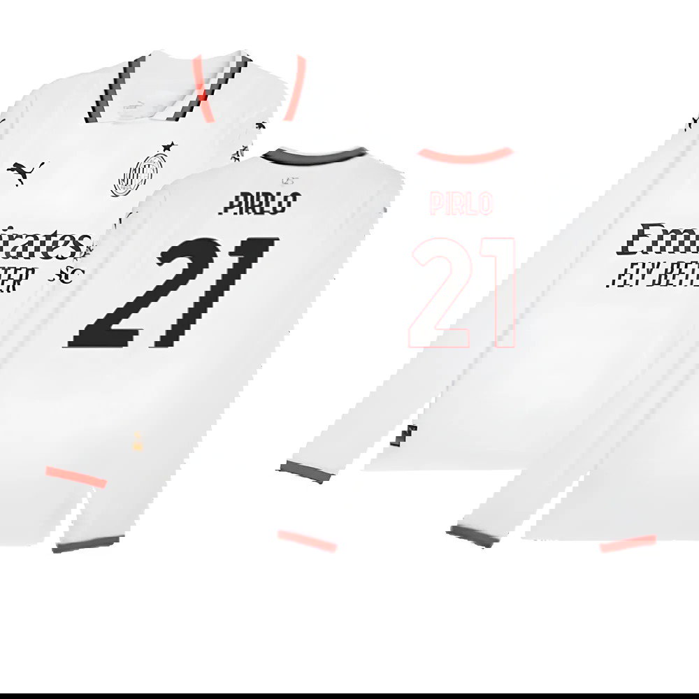 2024-2025 AC Milan Away Long Sleeve Shirt (Pirlo 21)