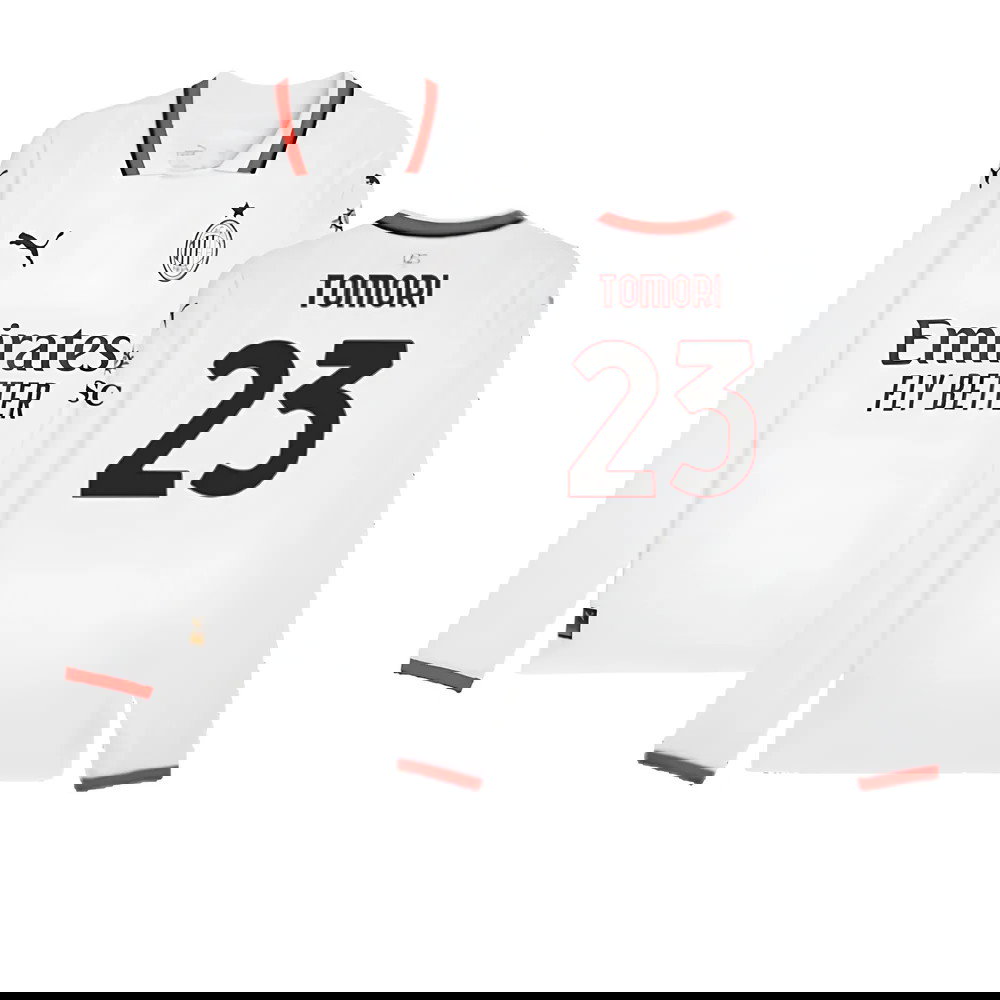 2024-2025 AC Milan Away Long Sleeve Shirt (Tomori 23)