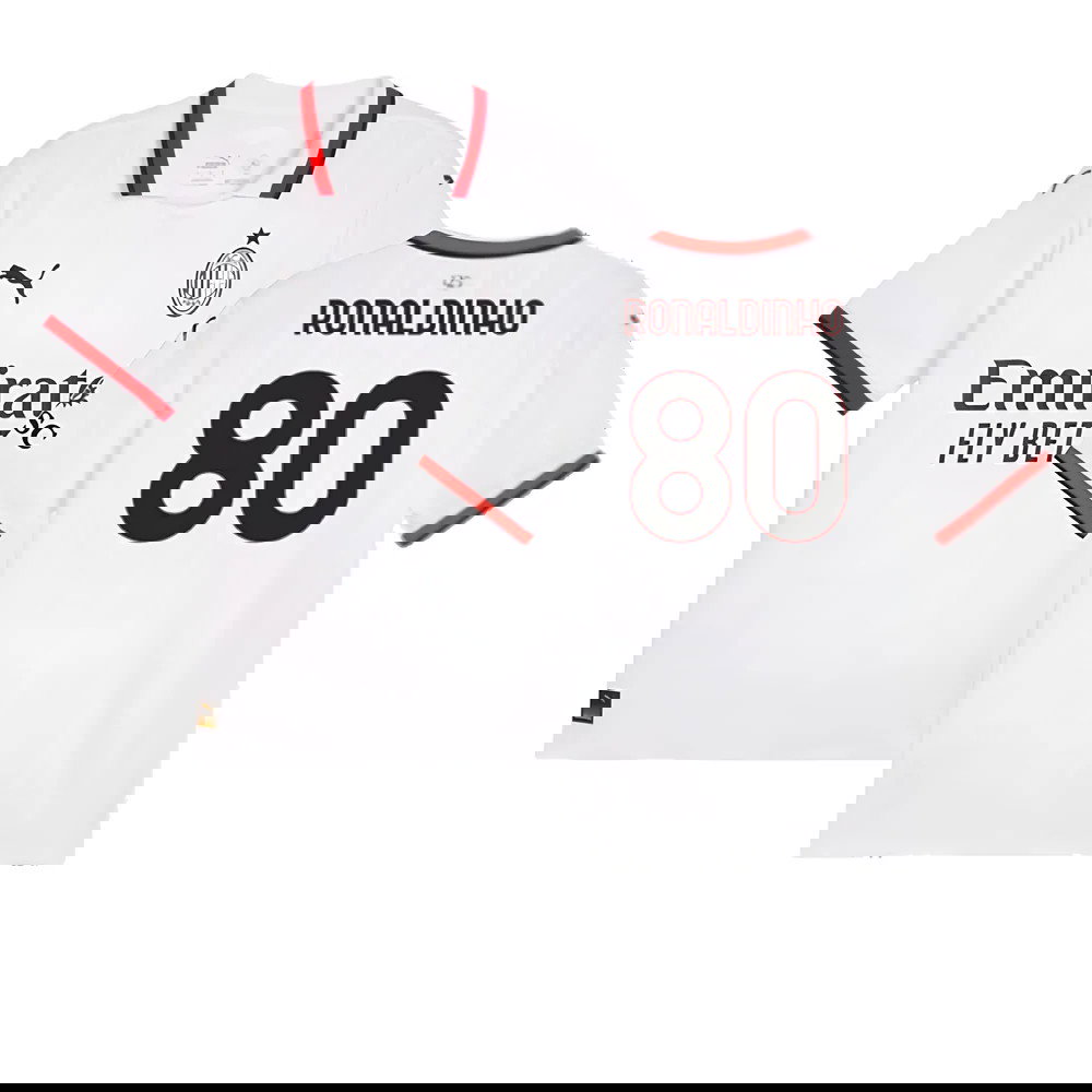 2024-2025 AC Milan Away Shirt (Ronaldinho 80)