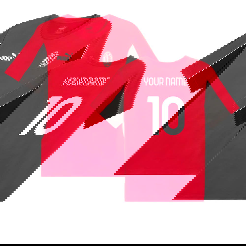 2024-2025 AC Milan FtblArchive Tee (Red) (Your Name)