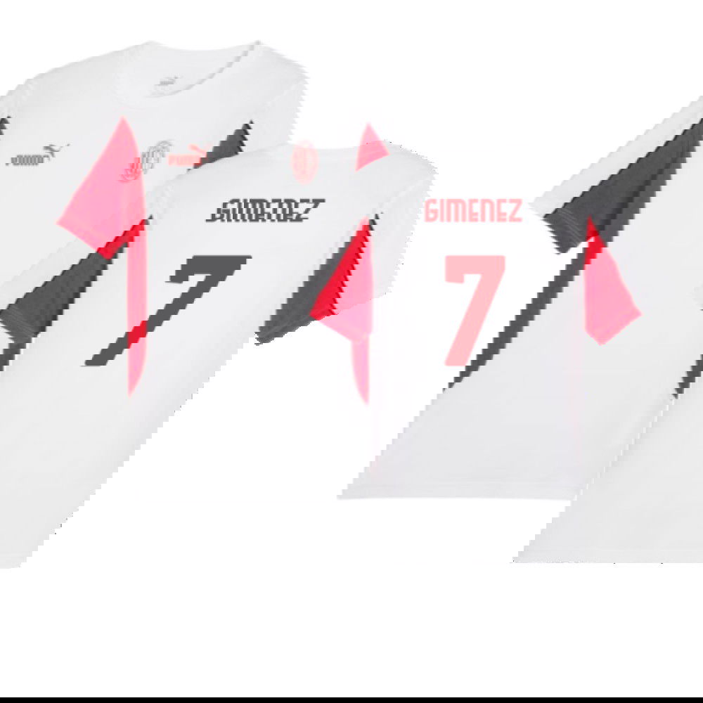 2024-2025 AC Milan FtblArchive Tee (White) (Gimenez 7)