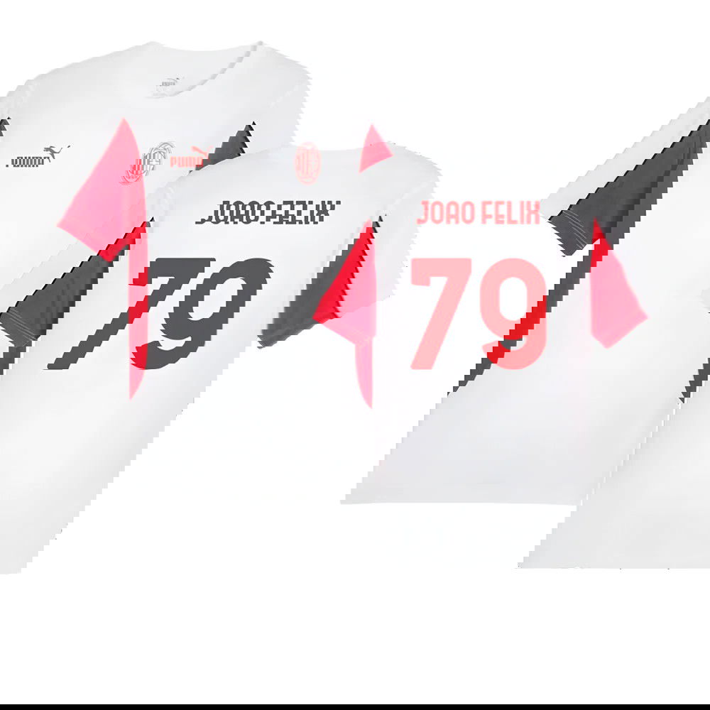 2024-2025 AC Milan FtblArchive Tee (White) (Joao Felix 79)