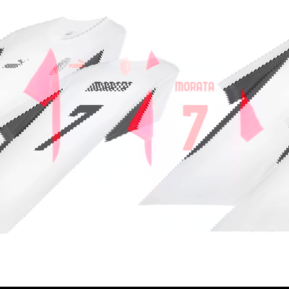 2024-2025 AC Milan FtblArchive Tee (White) (Morata 7)