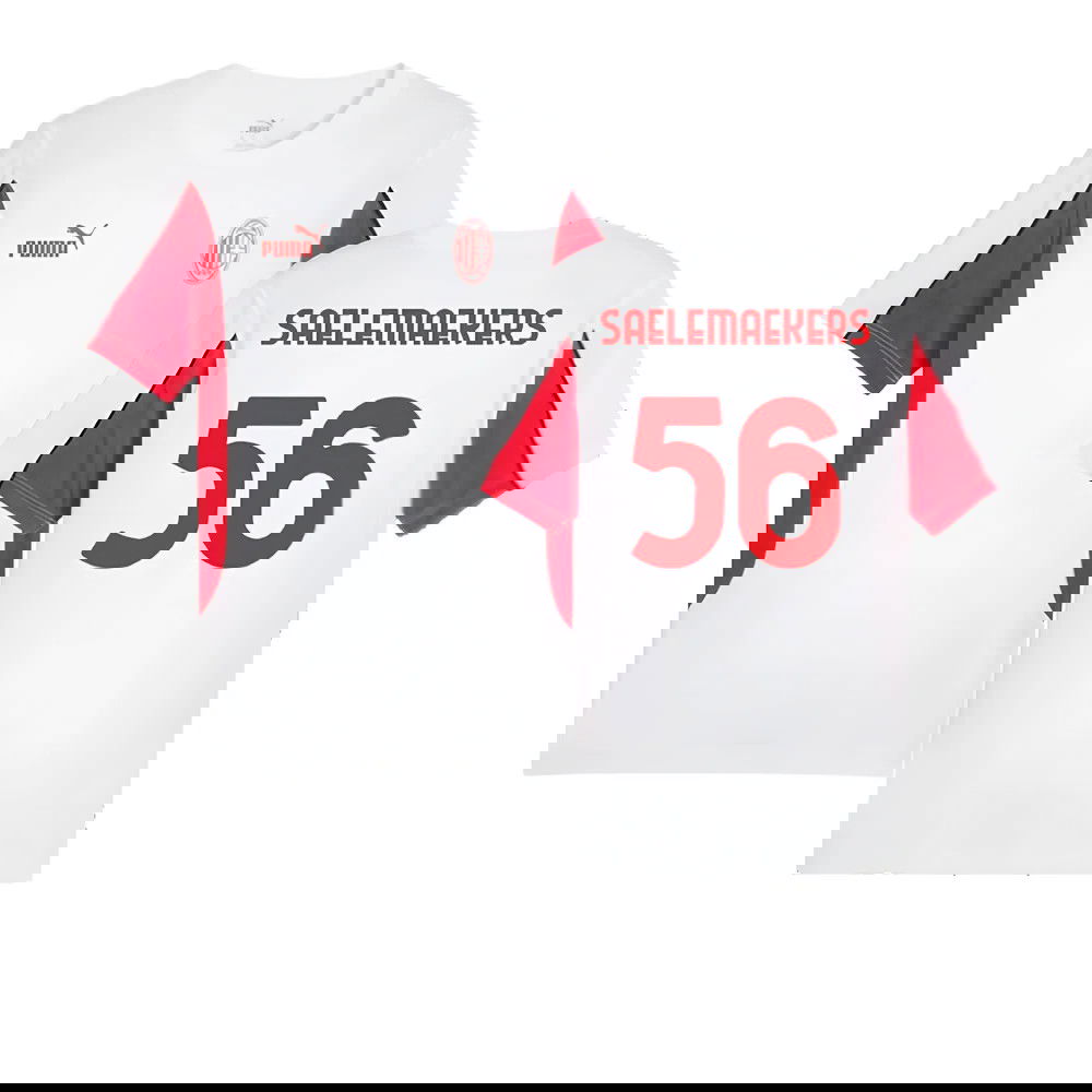 2024-2025 AC Milan FtblArchive Tee (White) (Saelemaekers 56)