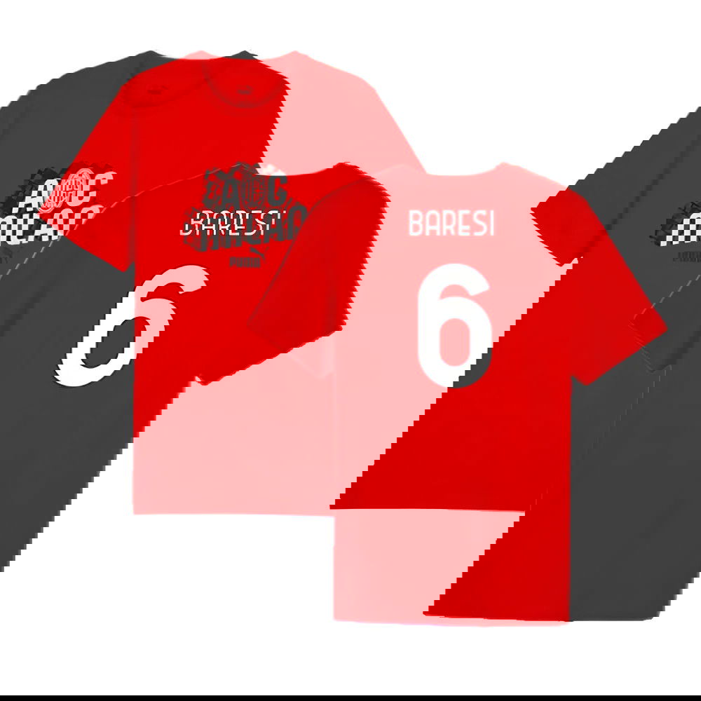 2024-2025 AC Milan ftblCulture Tee (Red) (Baresi 6)