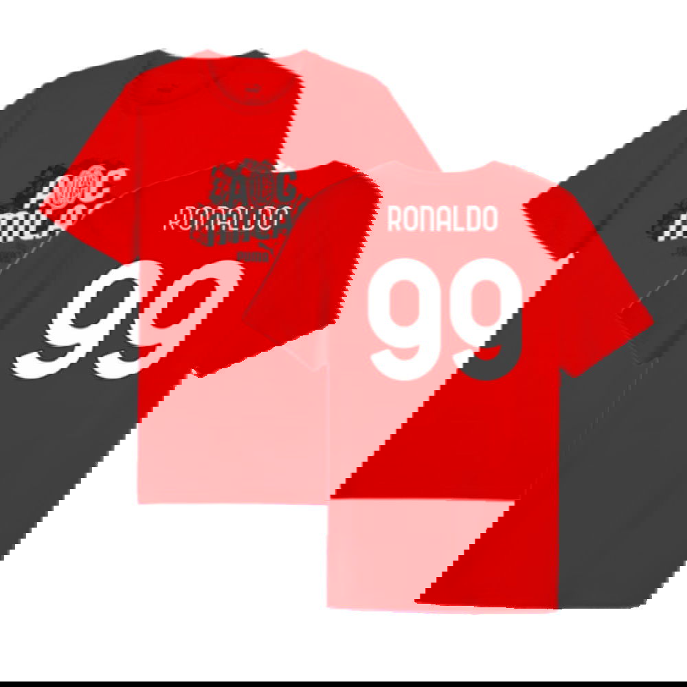 2024-2025 AC Milan ftblCulture Tee (Red) (Ronaldo 99)