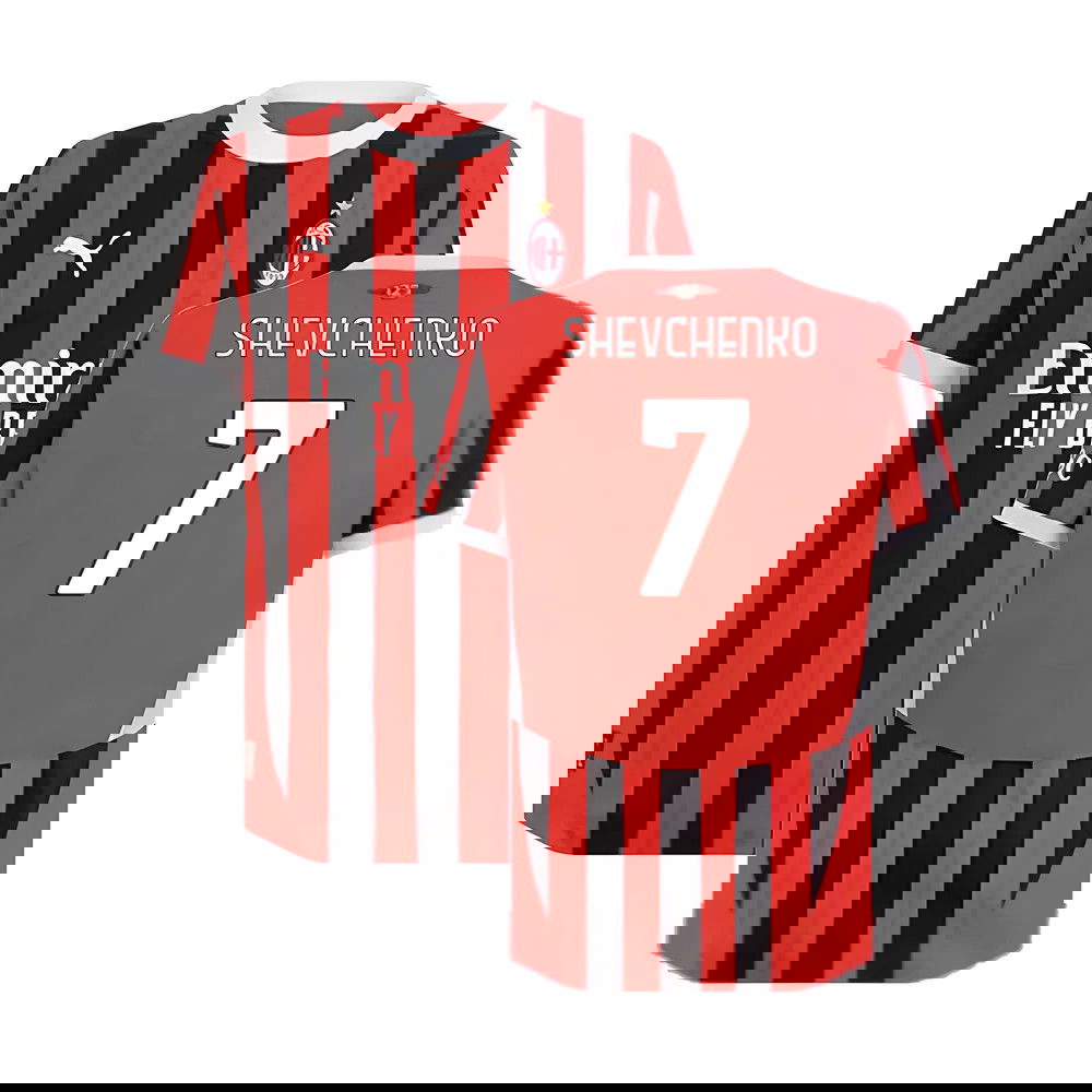 2024-2025 AC Milan Home Authentic Shirt (Shevchenko 7)