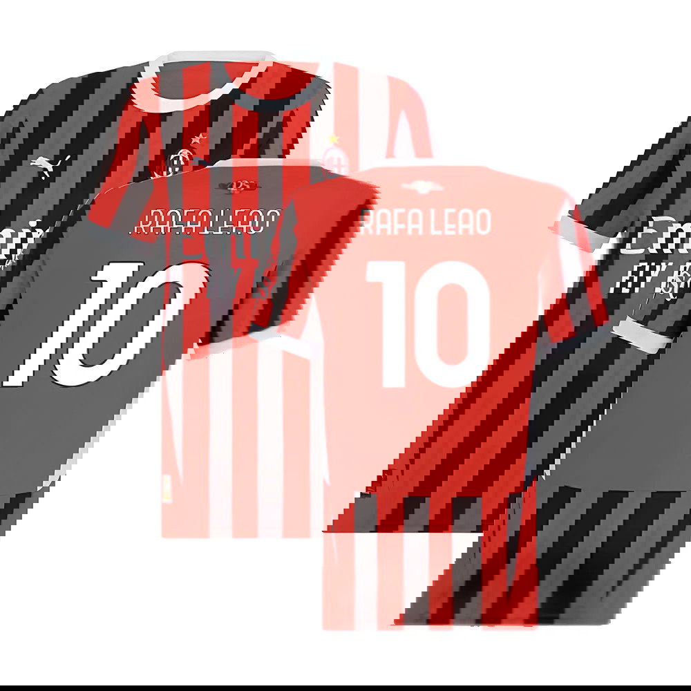 2024-2025 AC Milan Home Shirt (Womens) (Rafa Leao 10)