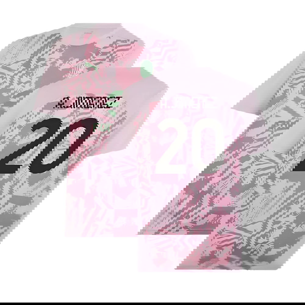 2024-2025 AC Milan Pre-Match Shirt (Grape) (A.Jimenez 20)