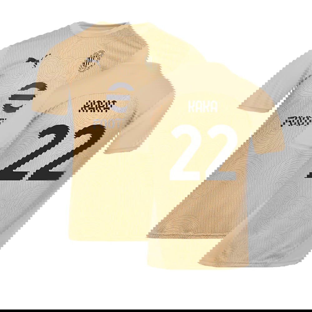 2024-2025 AC Milan Pre-Match Shirt (Putty) (Kaka 22)