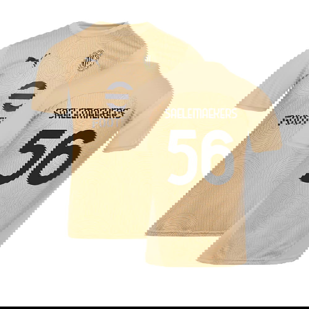 2024-2025 AC Milan Pre-Match Shirt (Putty) (Saelemaekers 56)