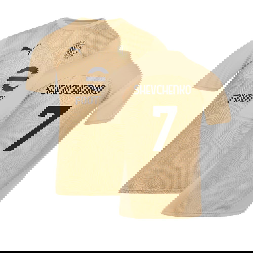2024-2025 AC Milan Pre-Match Shirt (Putty) (Shevchenko 7)