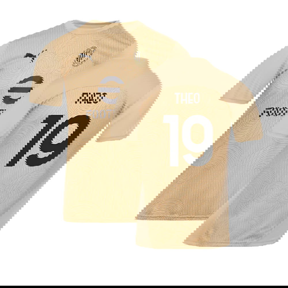 2024-2025 AC Milan Pre-Match Shirt (Putty) (Theo 19)