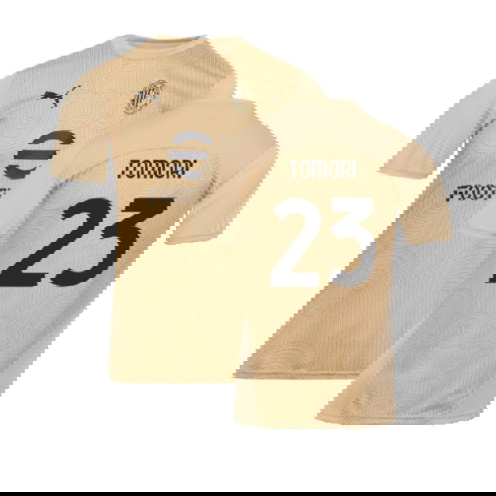 2024-2025 AC Milan Pre-Match Shirt (Putty) (Tomori 23)