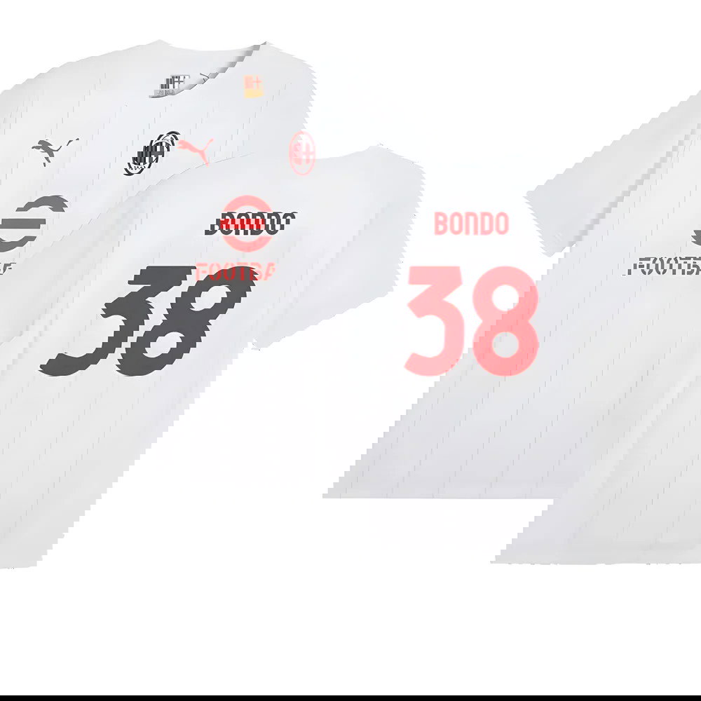 2024-2025 AC Milan Prematch SS Jersey (White) (Bondo 38)