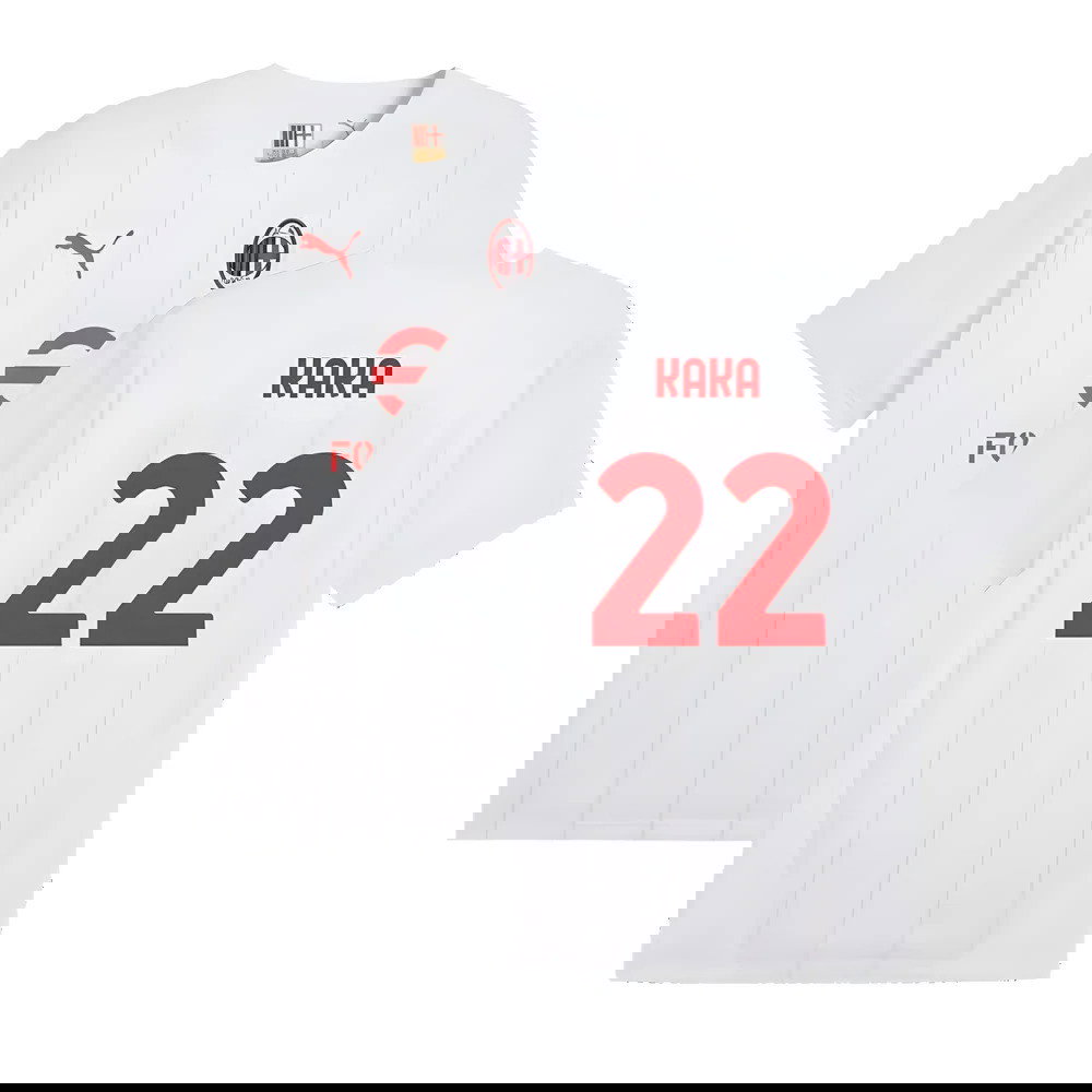 2024-2025 AC Milan Prematch SS Jersey (White) (Kaka 22)