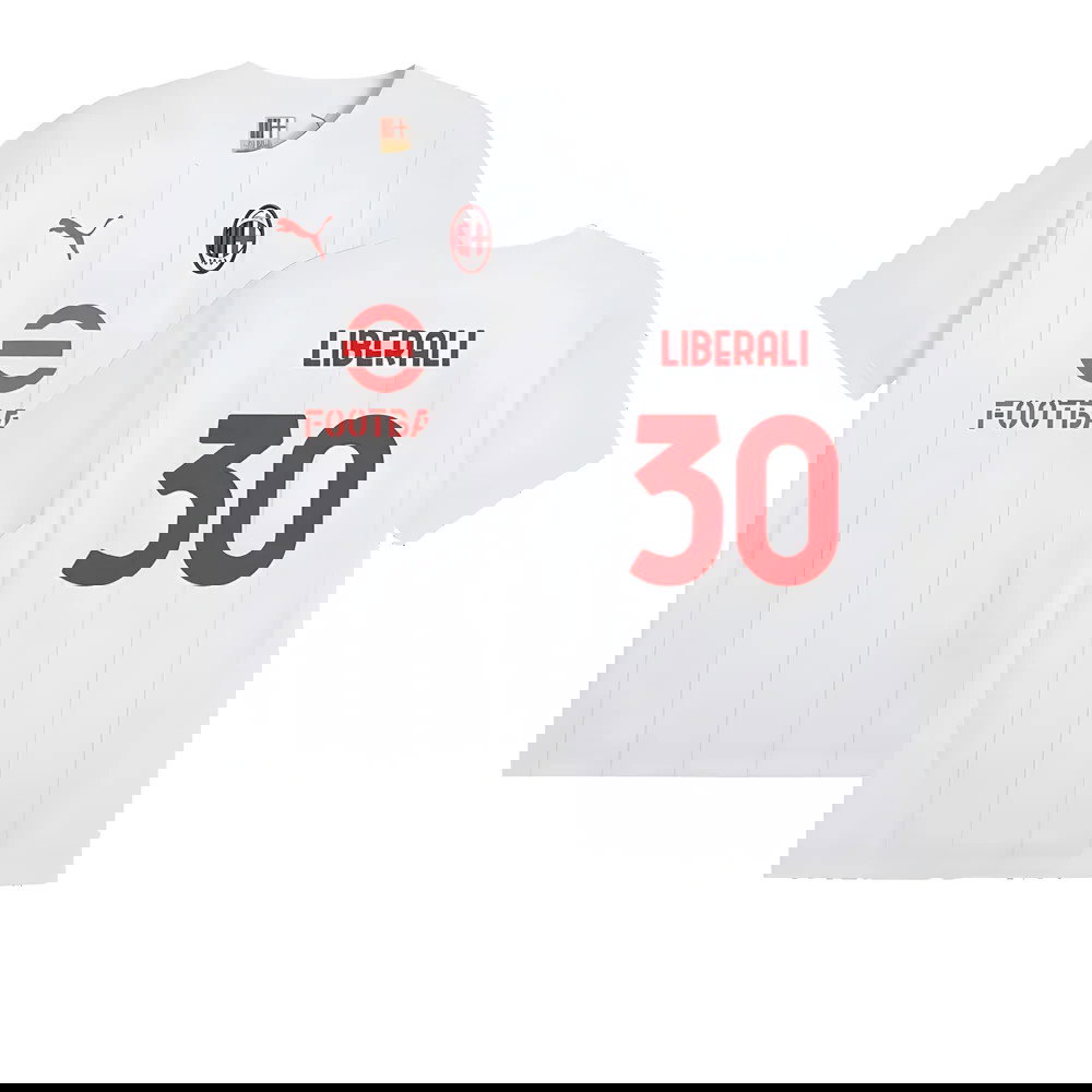 2024-2025 AC Milan Prematch SS Jersey (White) (Liberali 30)