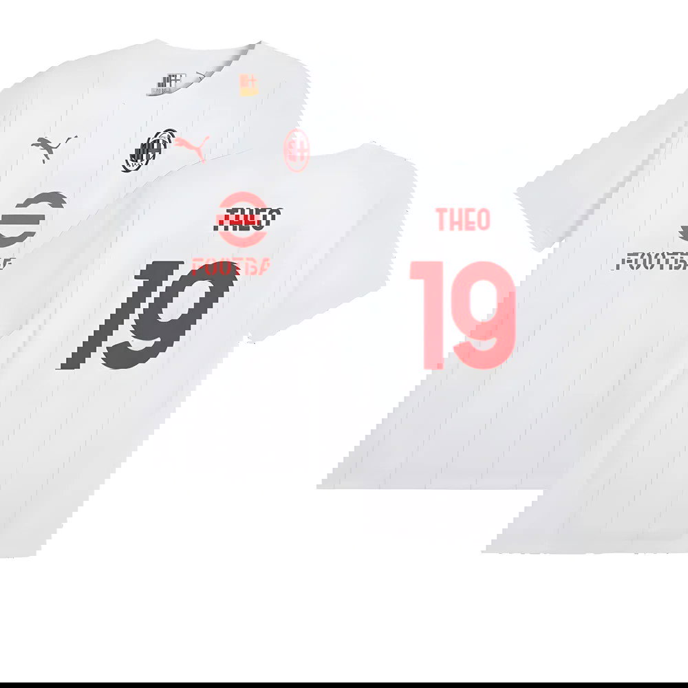 2024-2025 AC Milan Prematch SS Jersey (White) (Theo 19)