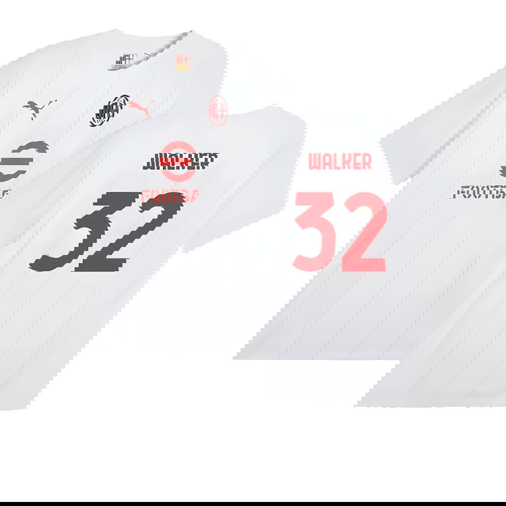 2024-2025 AC Milan Prematch SS Jersey (White) (Walker 32)