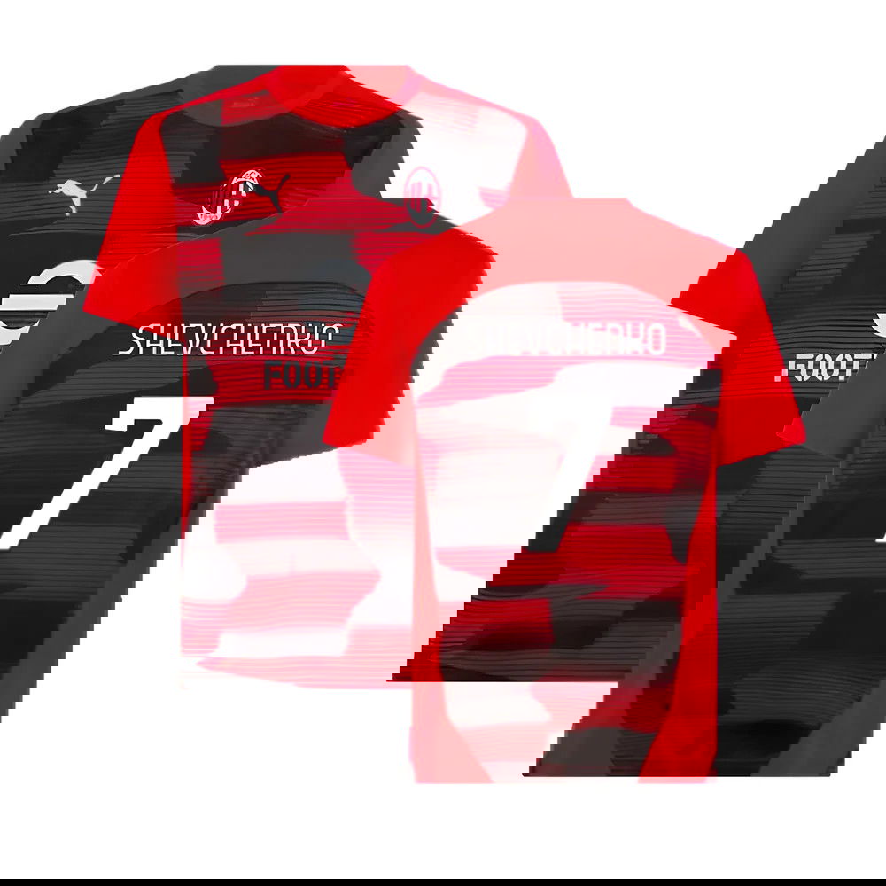 2024-2025 AC Milan Prematch SS Shirt (Red) (Shevchenko 7)