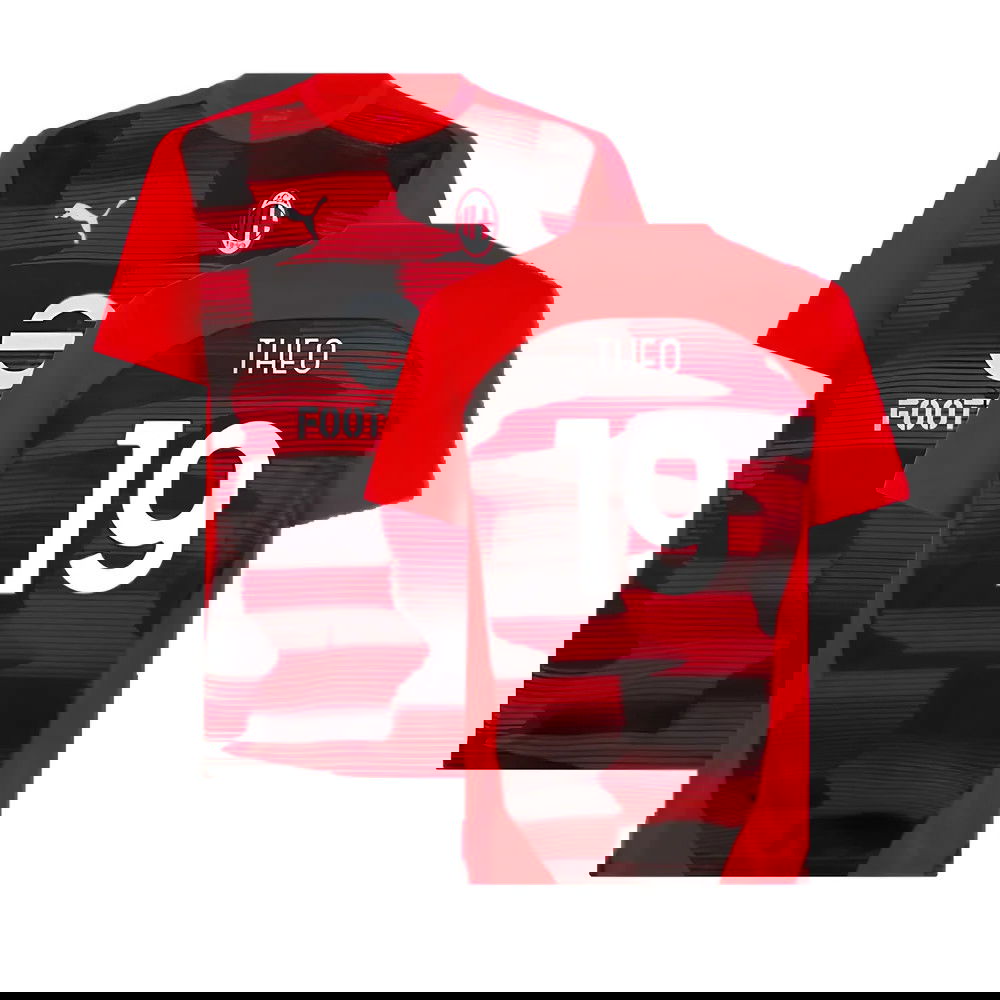 2024-2025 AC Milan Prematch SS Shirt (Red) (Theo 19)