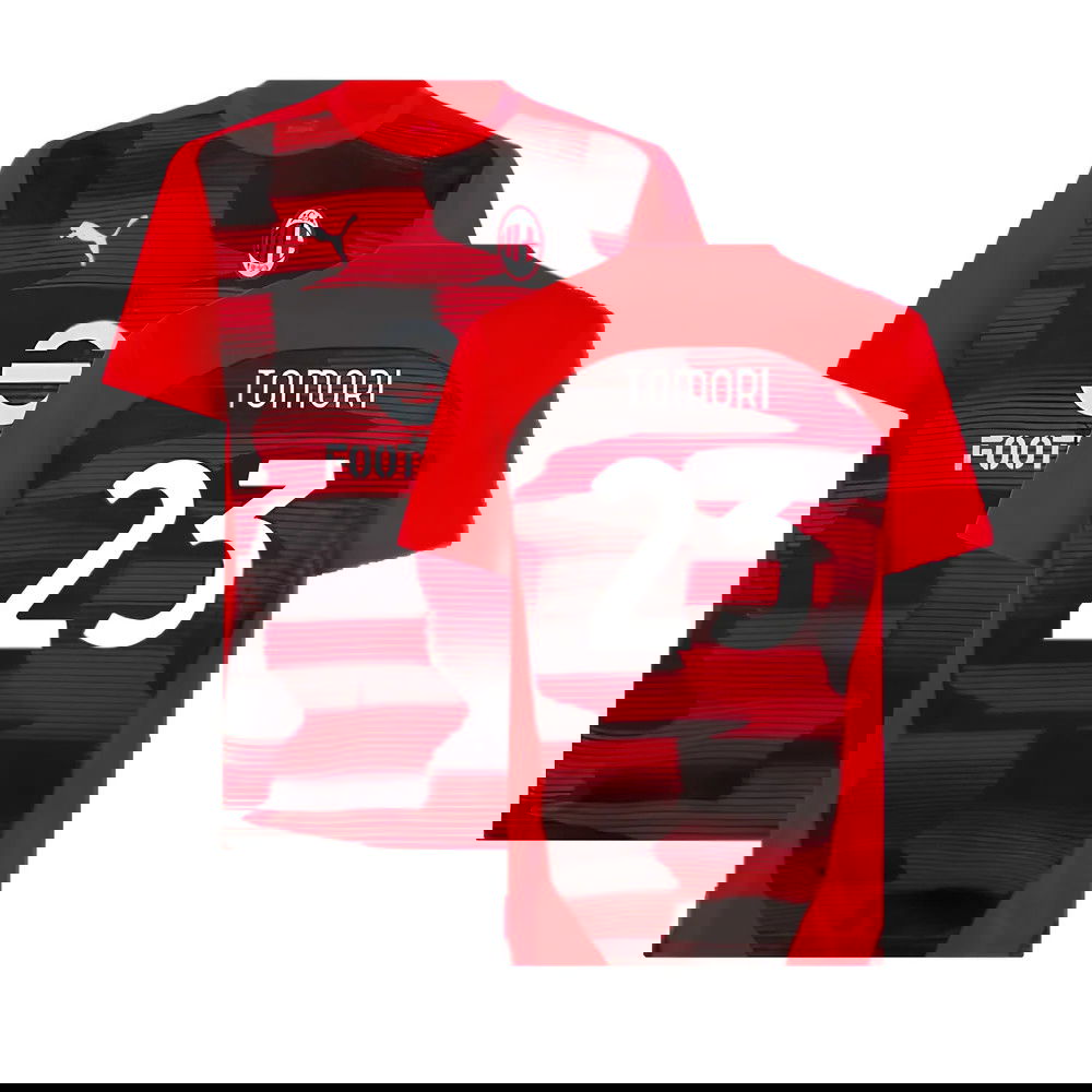 2024-2025 AC Milan Prematch SS Shirt (Red) (Tomori 23)