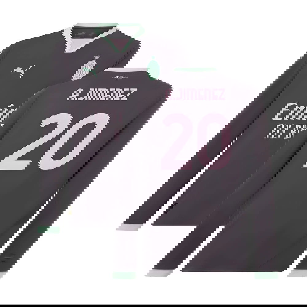 2024-2025 AC Milan Third Long Sleeve Shirt (A.Jimenez 20)