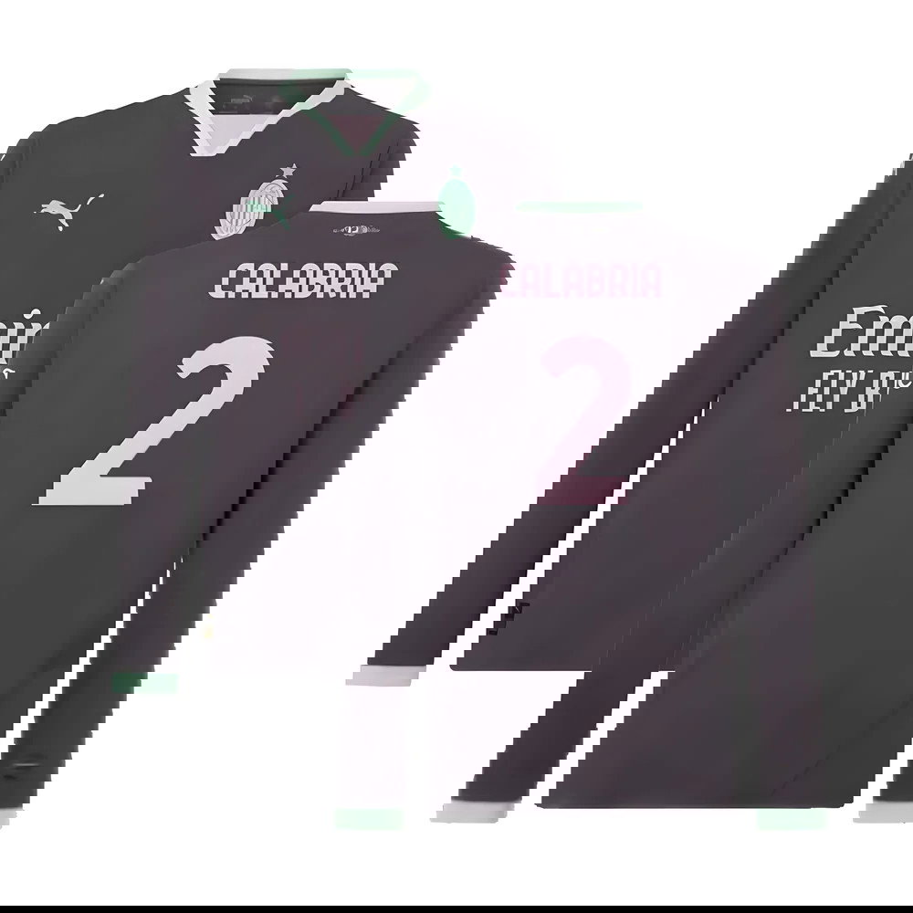 2024-2025 AC Milan Third Long Sleeve Shirt (Calabria 2)