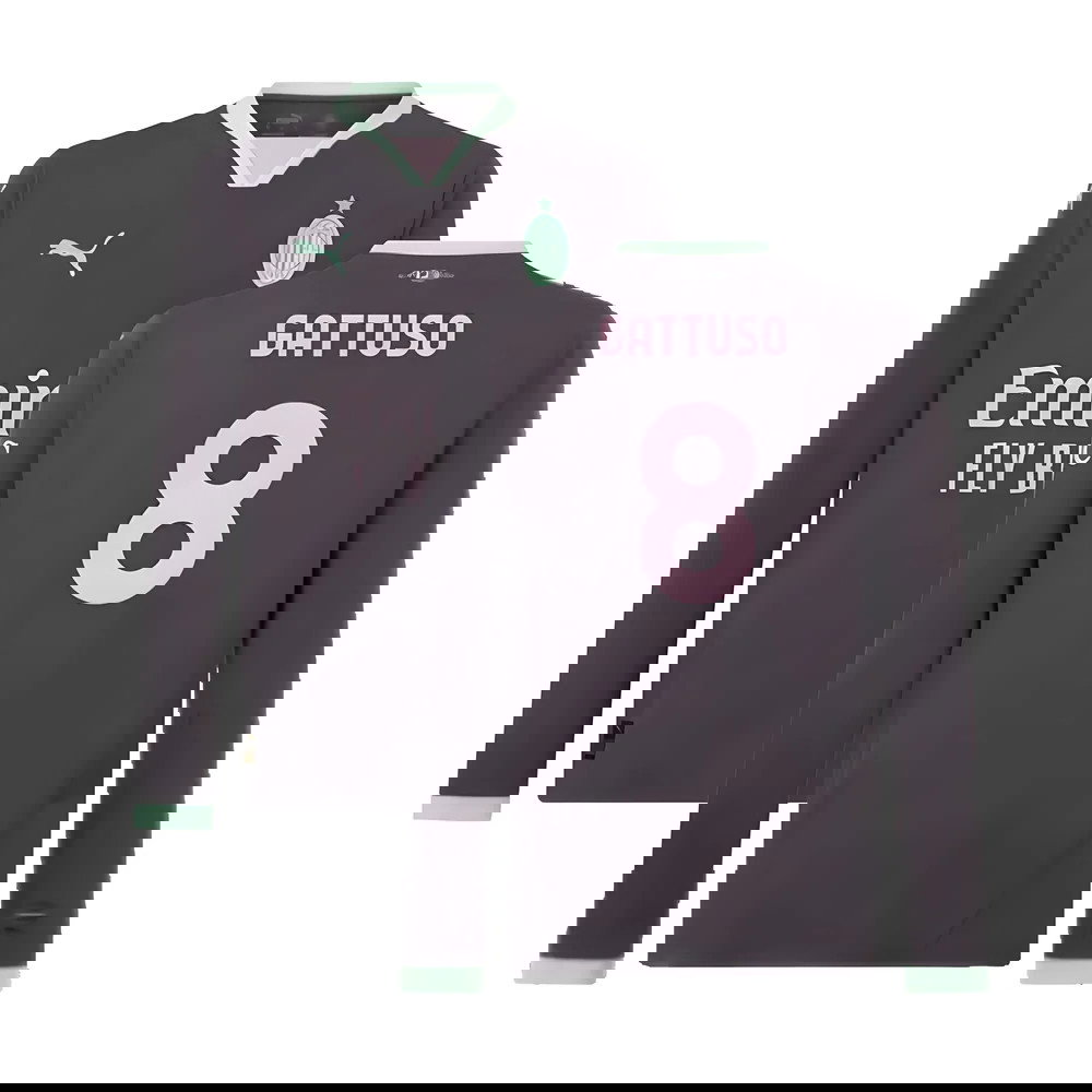 2024-2025 AC Milan Third Long Sleeve Shirt (Gattuso 8)