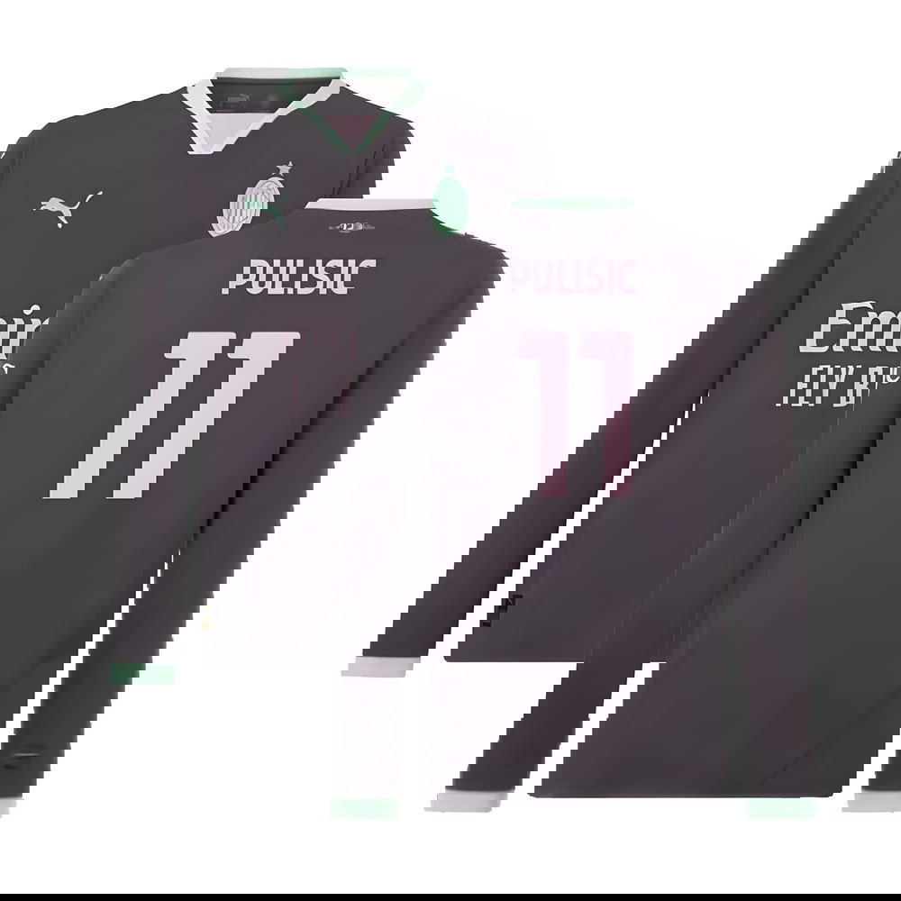 2024-2025 AC Milan Third Long Sleeve Shirt (Pulisic 11)