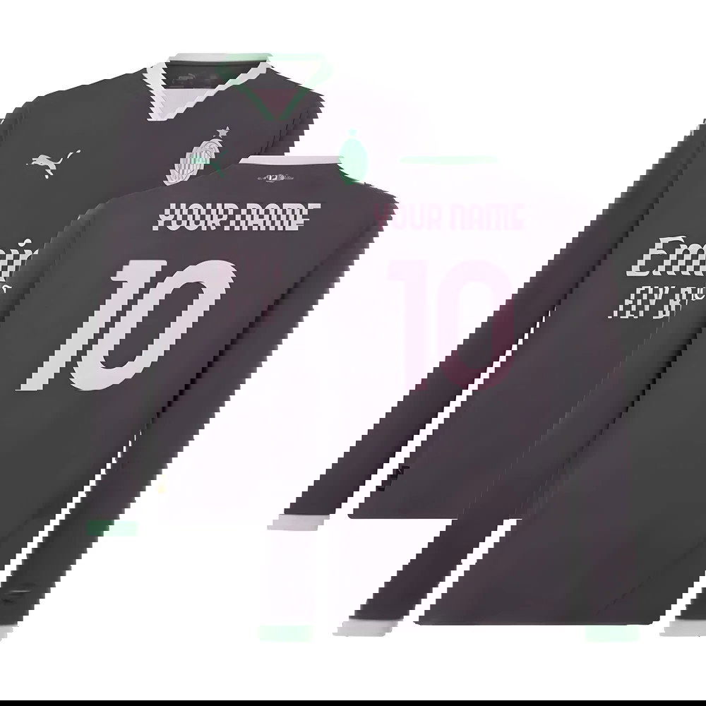 2024-2025 AC Milan Third Long Sleeve Shirt (Your Name)