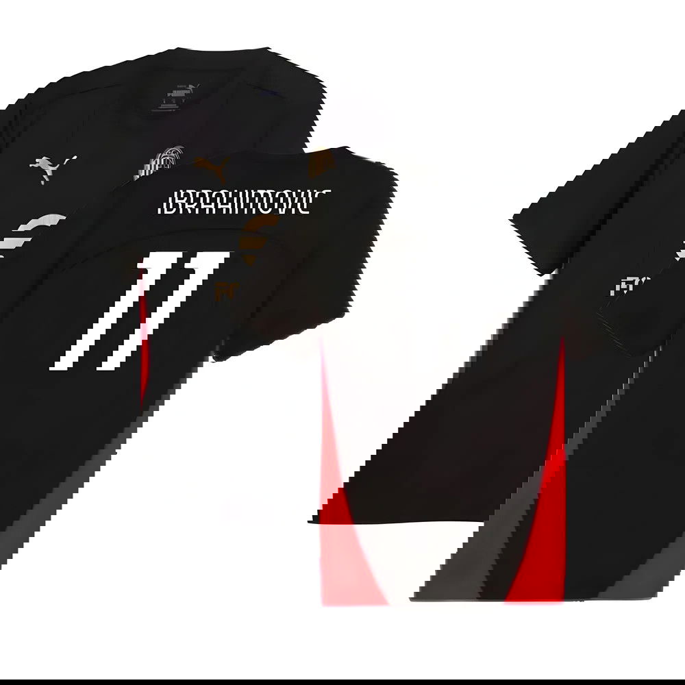 2024-2025 AC Milan Training Shirt (Black) (Ibrahimovic 11)