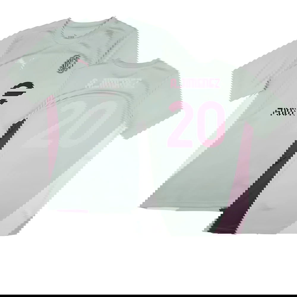 2024-2025 AC Milan Training Shirt (Green Fog) (A.Jimenez 20)