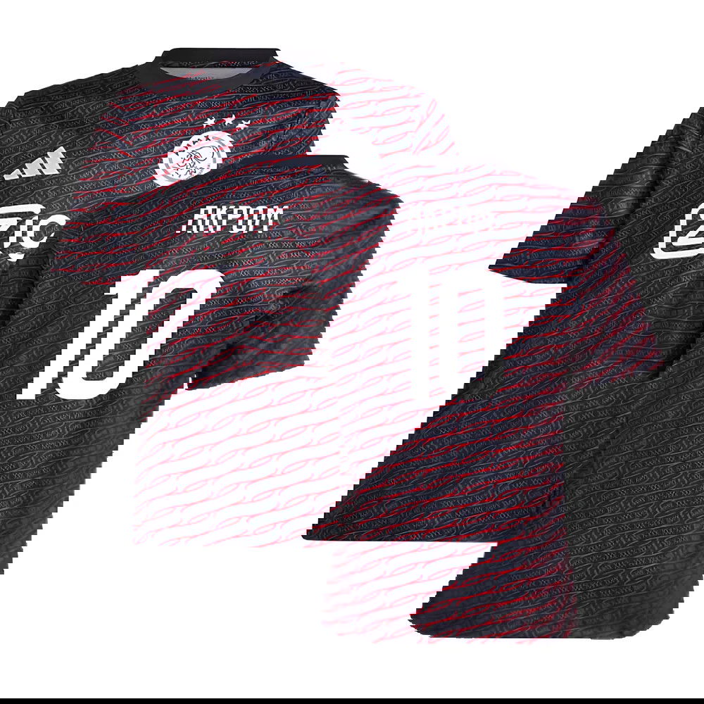 2024-2025 Ajax Pre Match Shirt (Black) - Kids (Akpom 10)