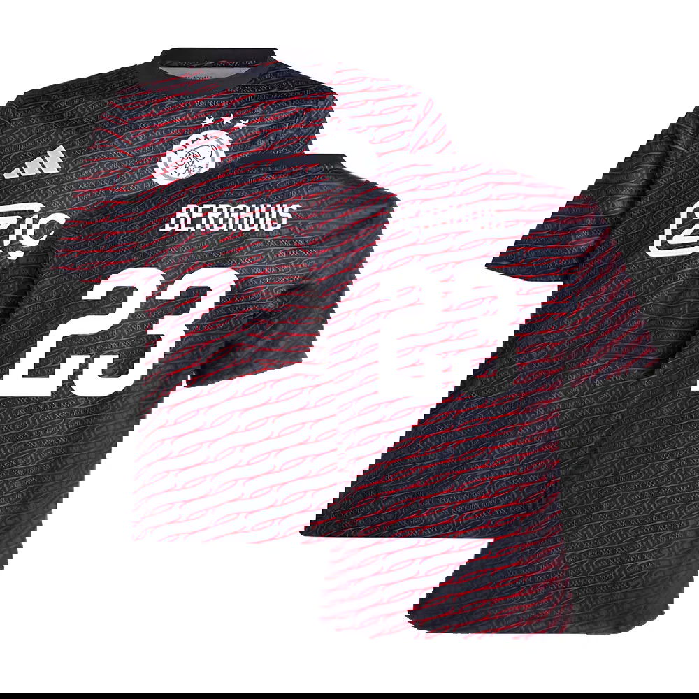 2024-2025 Ajax Pre Match Shirt (Black) - Kids (Berghuis 23)