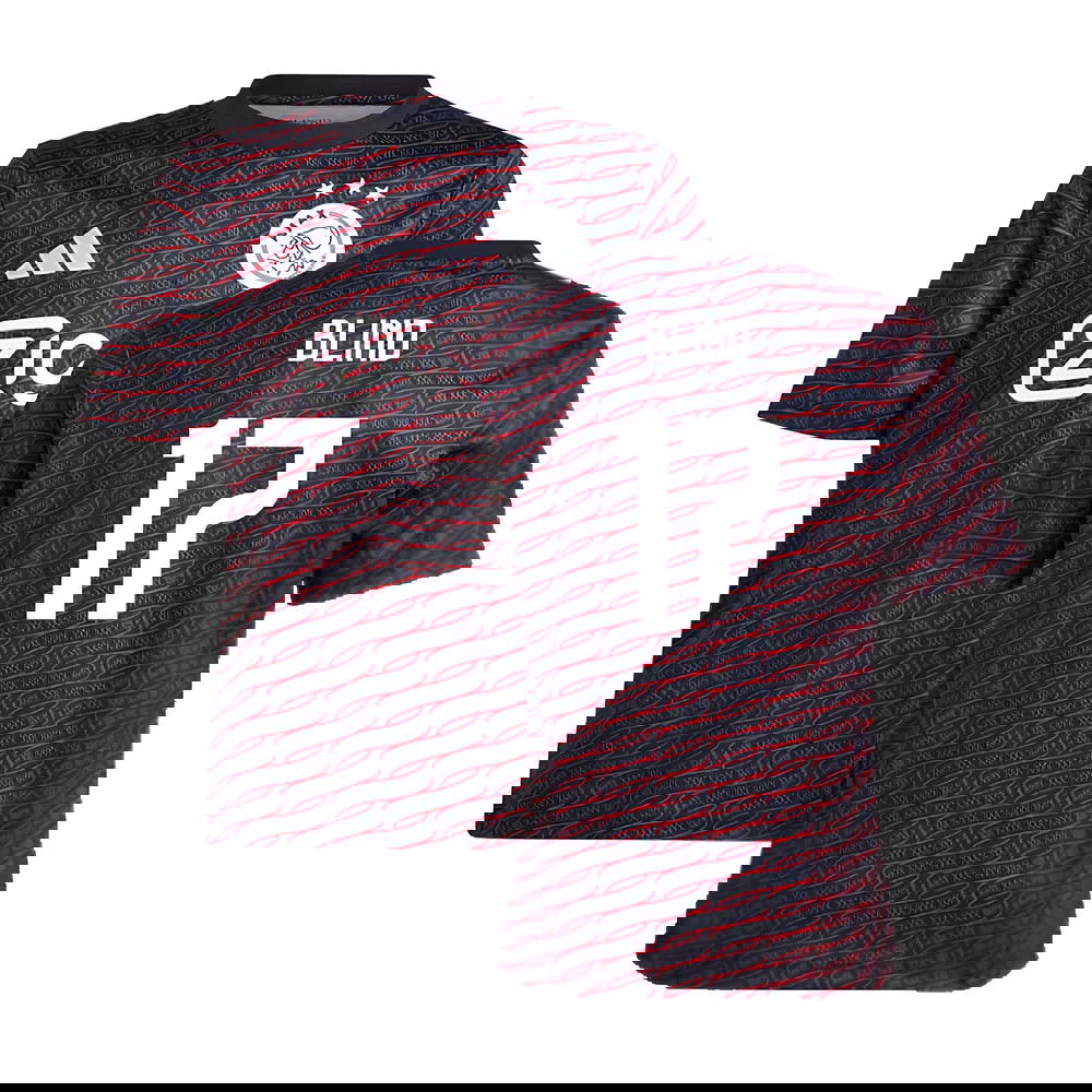 2024-2025 Ajax Pre Match Shirt (Black) - Kids (Blind 17)