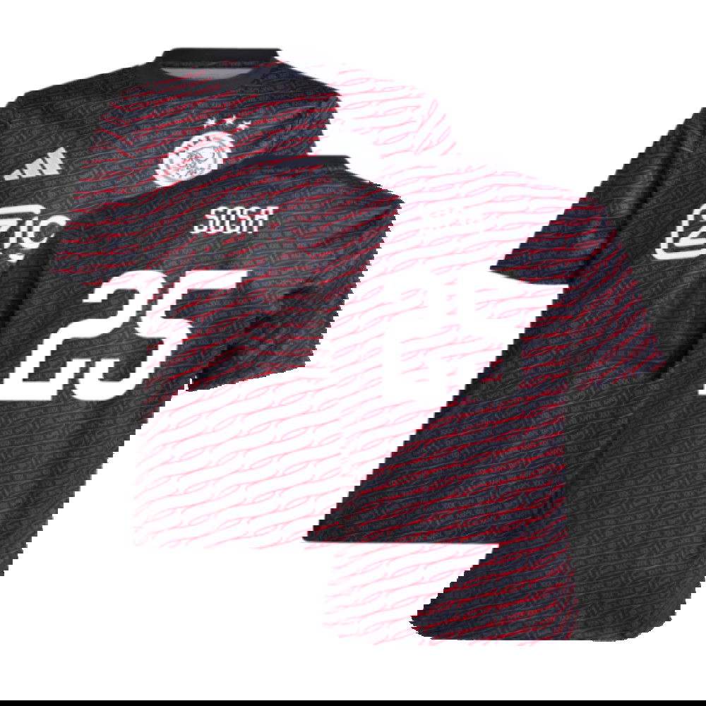 2024-2025 Ajax Pre Match Shirt (Black) - Kids (Sosa 25)