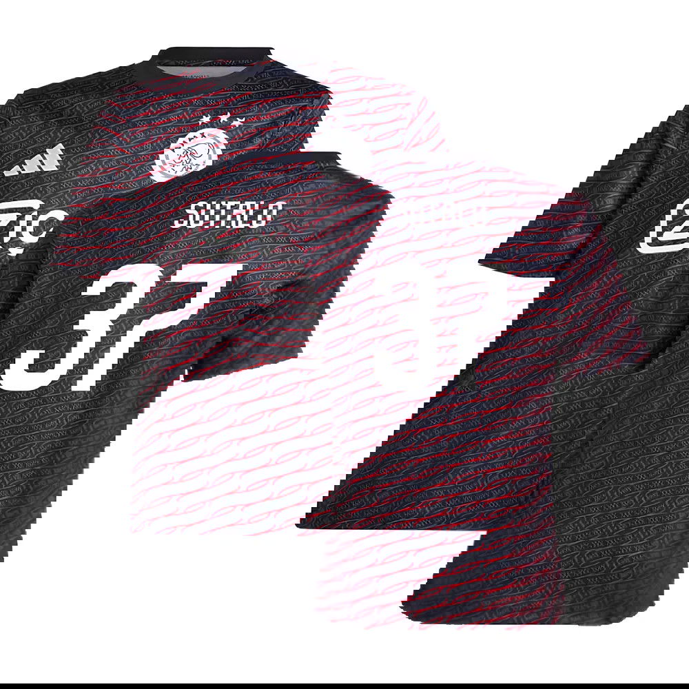 2024-2025 Ajax Pre Match Shirt (Black) - Kids (Sutalo 37)