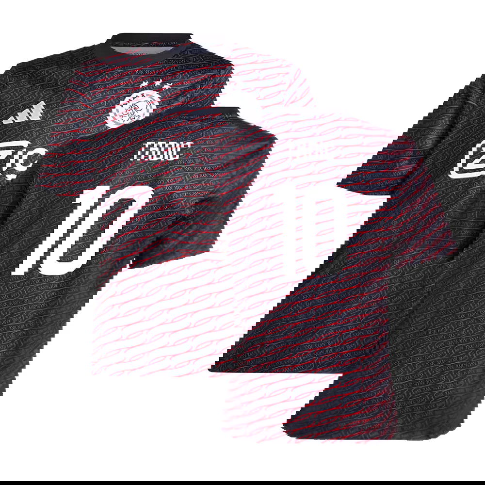 2024-2025 Ajax Pre Match Shirt (Black) - Kids (Tadic 10)