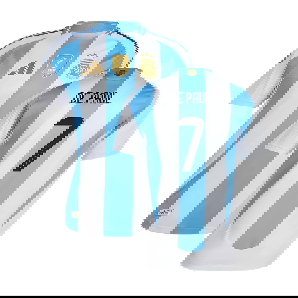 2024-2025 Argentina Authentic Home Shirt (DE PAUL 7)