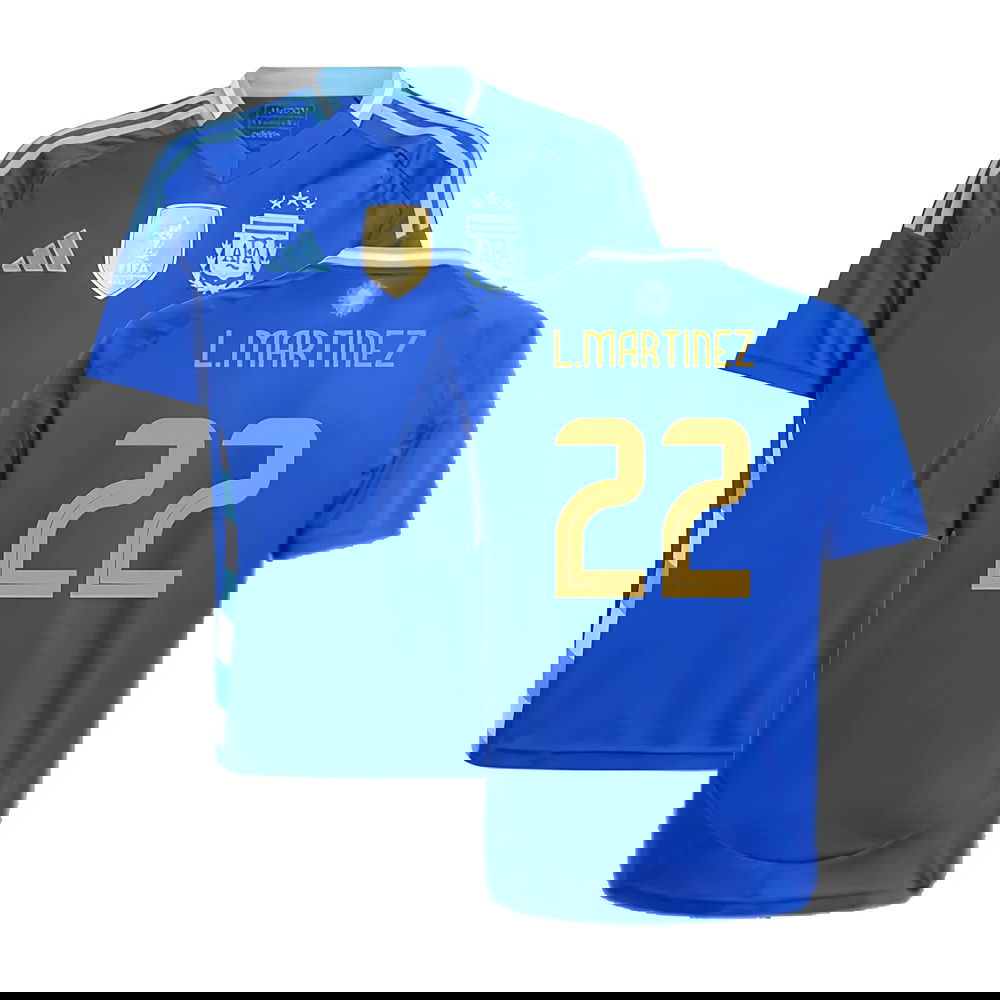 2024-2025 Argentina Away Shirt (Kids) (L.MARTINEZ 22)