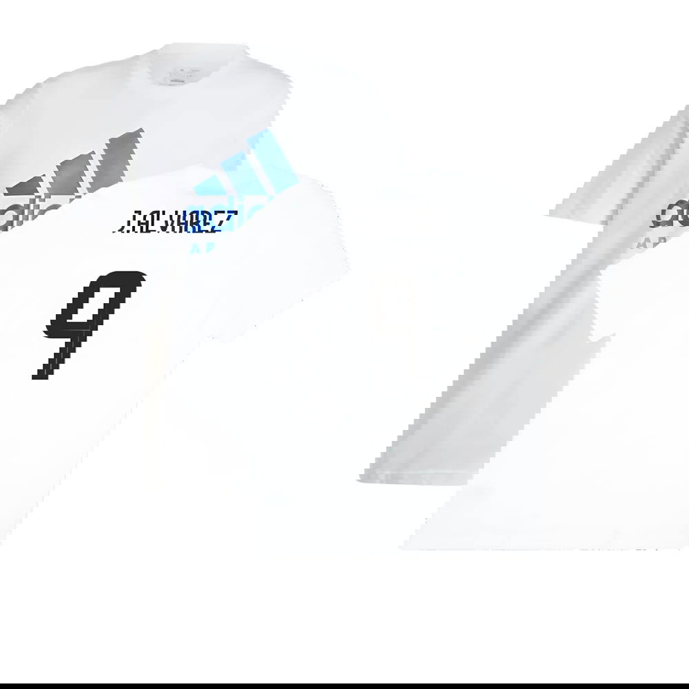 2024-2025 Argentina DNA Graphic Tee (White) (J.ALVAREZ 9)