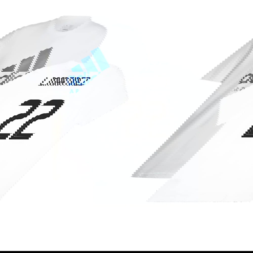 2024-2025 Argentina DNA Graphic Tee (White) (L.MARTINEZ 22)