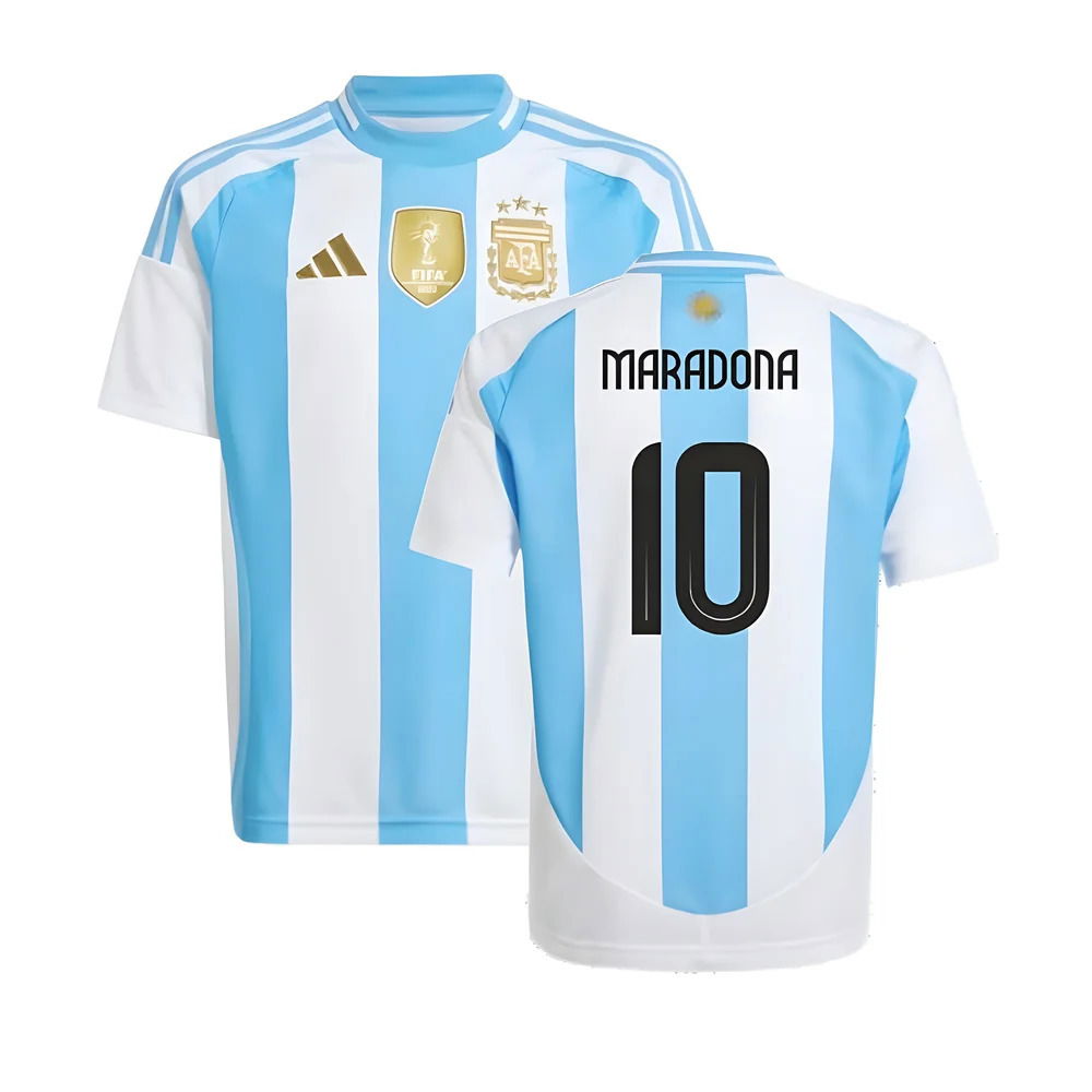 2024-2025 Argentina Home Shirt (Kids) (MARADONA 10)