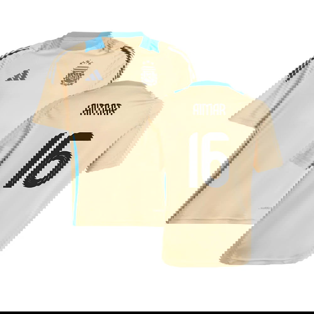 2024-2025 Argentina Training Jersey (Hazy Beige) (AIMAR 16)
