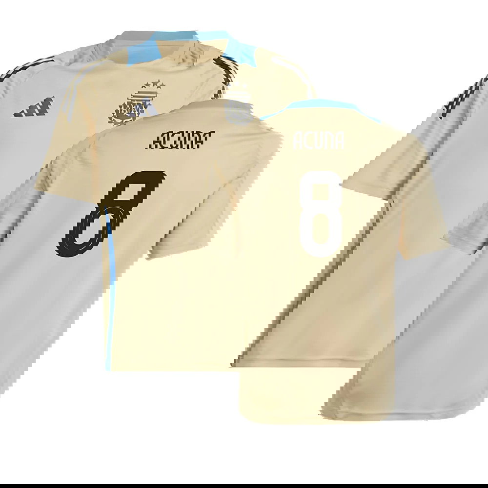 2024-2025 Argentina Training Jersey (Hazy Beige) - Kids (ACUNA 8)