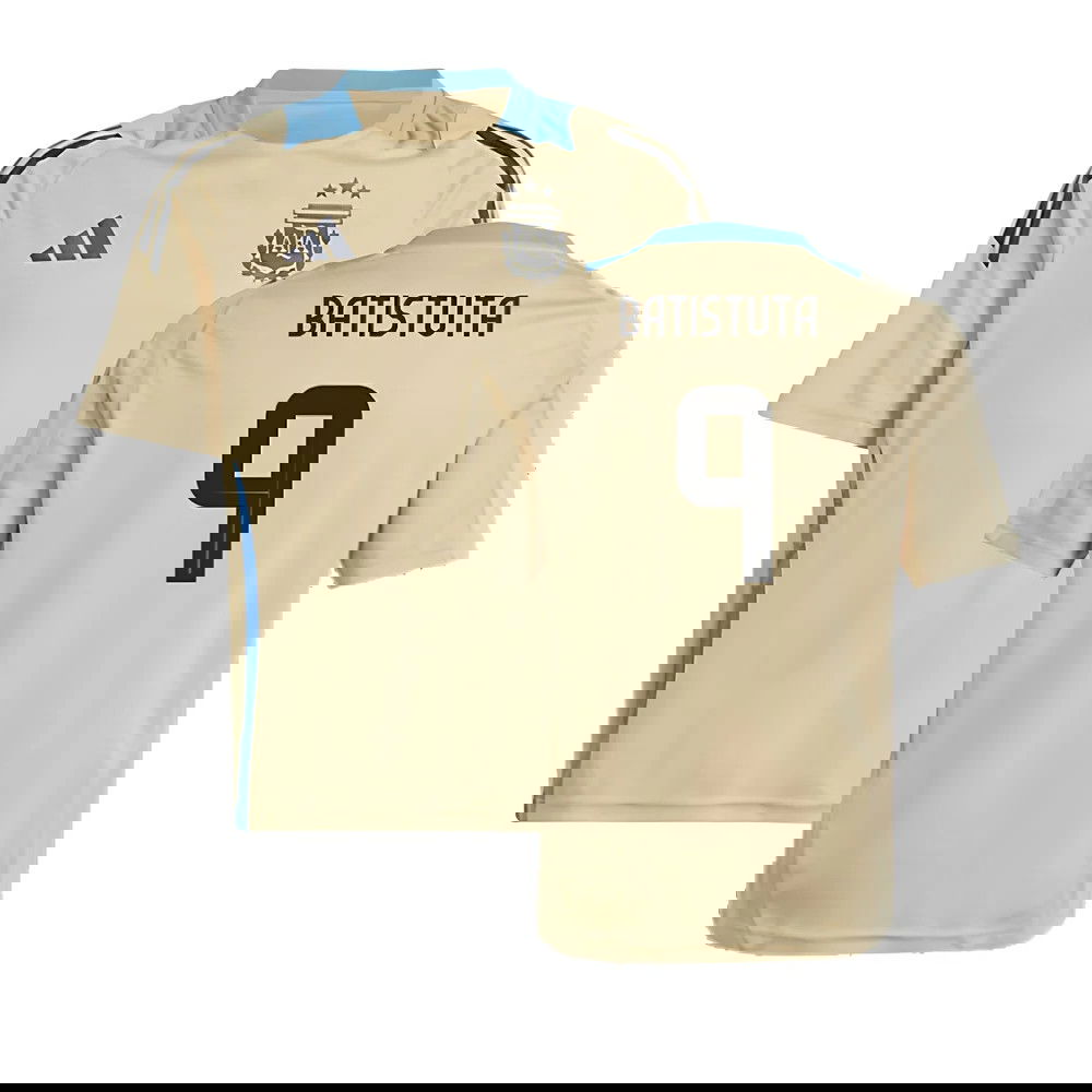 2024-2025 Argentina Training Jersey (Hazy Beige) - Kids (BATISTUTA 9)