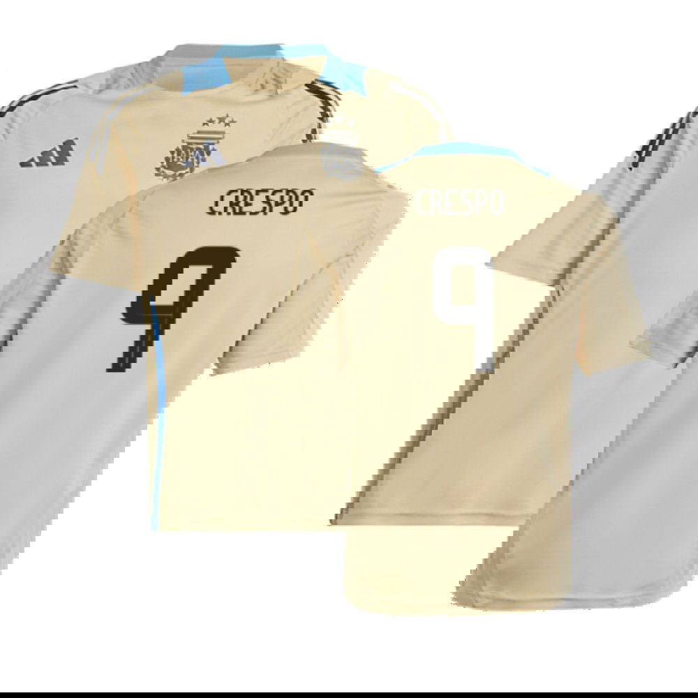 2024-2025 Argentina Training Jersey (Hazy Beige) - Kids (CRESPO 9)